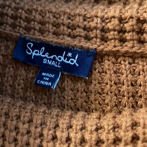 Splendid cowl neck rust colored sweater - Picture 3 of 3